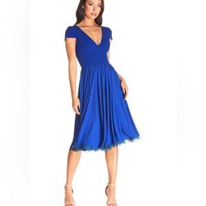 NWT Dress The Population Corey dress party cocktail midi skirt sz XS